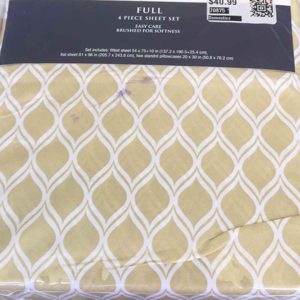 Color mate Full-size 4 piece Sheet Set